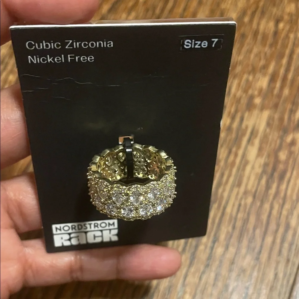 Nordstrom Gold and Silver Cubic Zirconia Band - Picture 3 of 4
